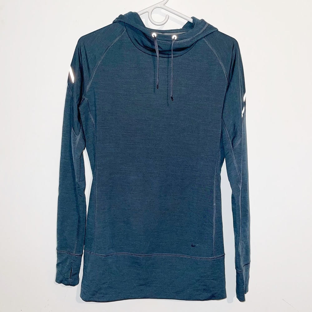 Nike Blue Green Hoodie Sweatshirt small